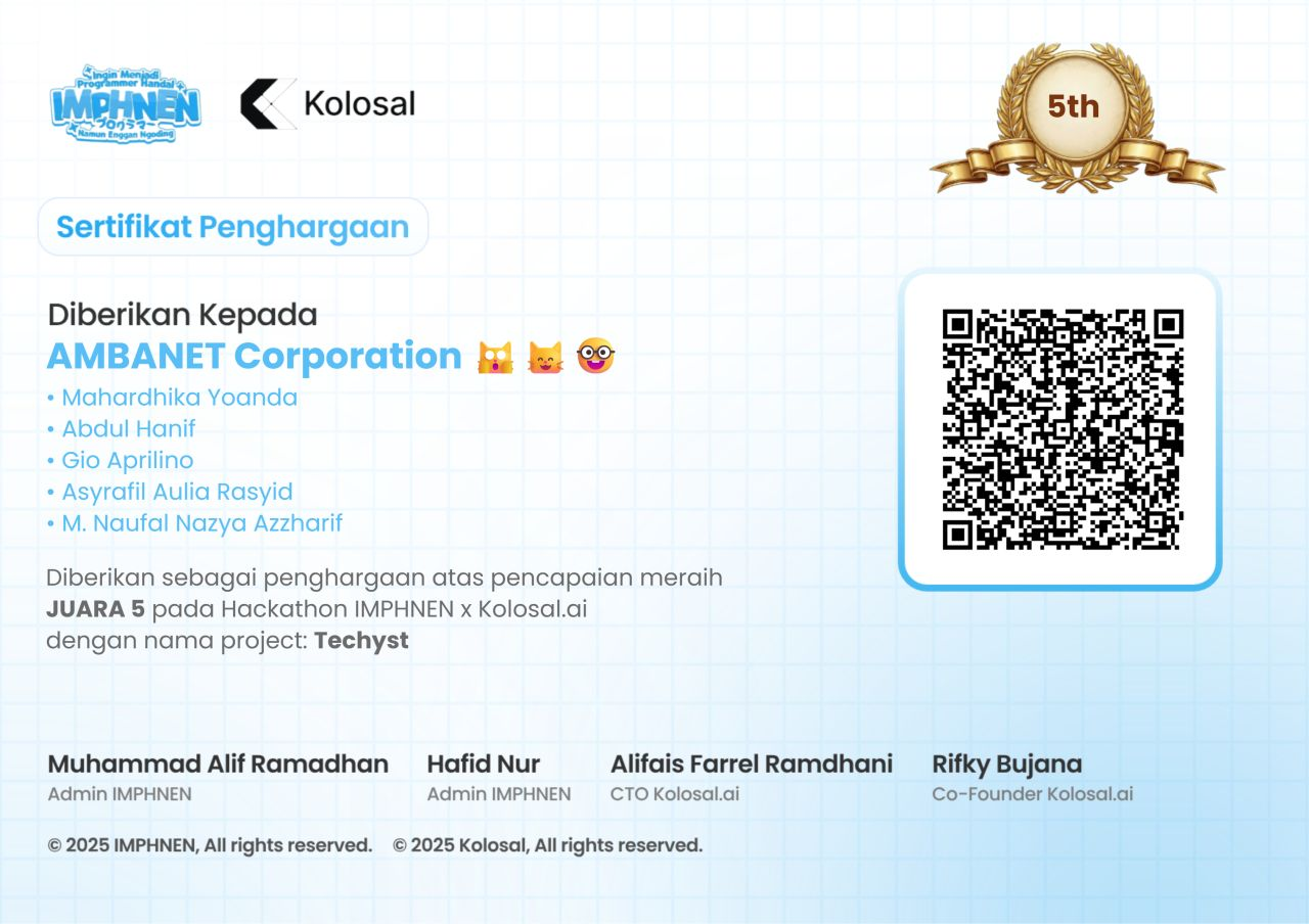 5th Place Hackathon IMPHNEN x Kolosal.ai